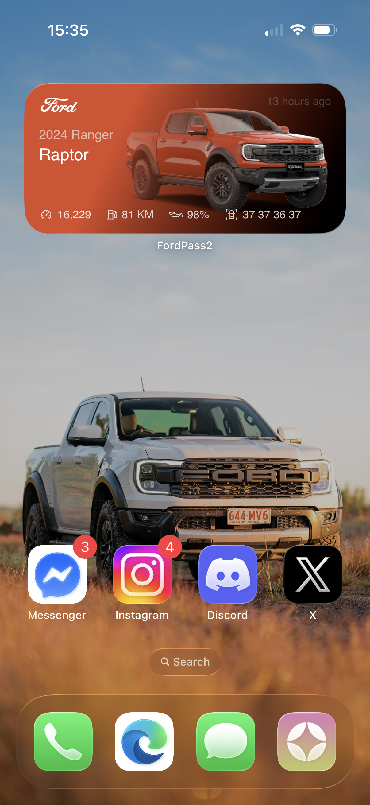 Dark mode variant with "Code Orange" vehicle